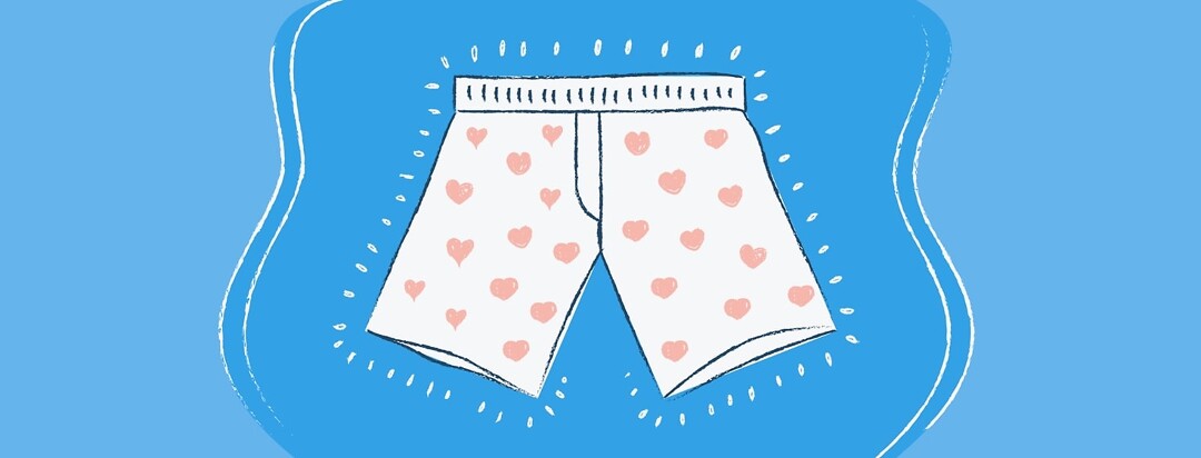 A pair of underwear boxers